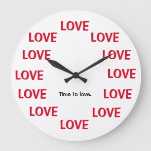 Joke Clocks Tid till Kärlek Joke Clock Stor Klocka