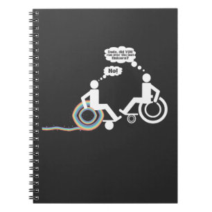 Joke Disability Unicorn Handicap Humor Anteckningsbok