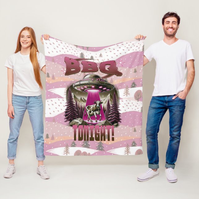 Joke för bortförande av alias BBQ-kojoklipp Fleecefilt (På plats)