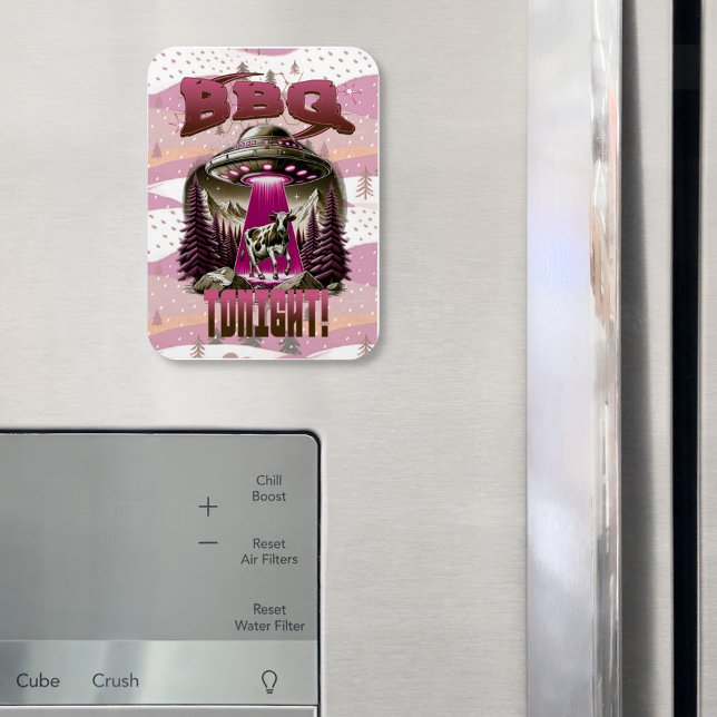 Joke för bortförande av alias BBQ-kojoklipp Magnet (Skapare uppladdad)
