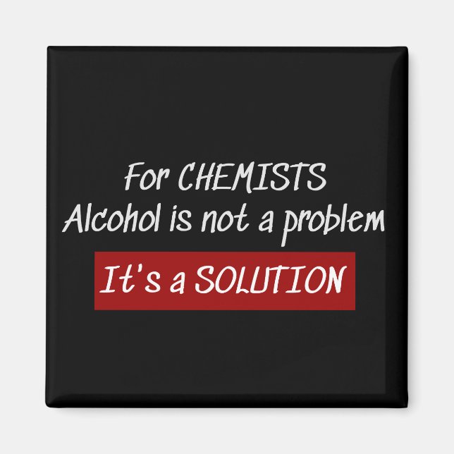 Joke för kemi för alkohollösning magnet (Framsidan)