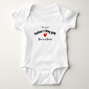 Joke för matsalsmatet i Far--dagskorgen Cute Baby T Shirt