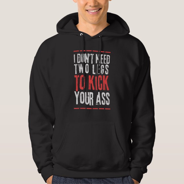 Joke för stöd för konvertering av Humor-amputering Hoodie (Framsida)