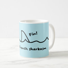 Joke-Fransk för haj Fin Kaffemugg