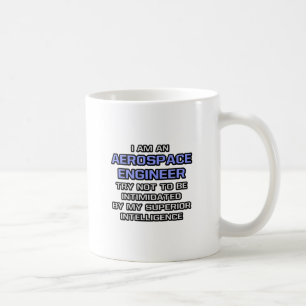 Joke i luftrum Ingenjör ... Överlägsen intellig Kaffemugg