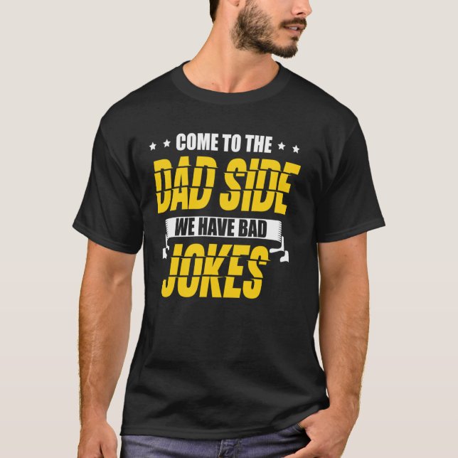 Joke-inläsning i humor Pappa Vänta Far D T Shirt (Framsida)