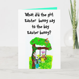 JOKE-kort för påskhare Helgkort