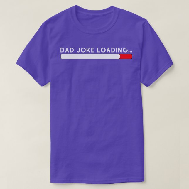 Joke Loading 6 fars dag Pappa T Shirt (Design framsida)