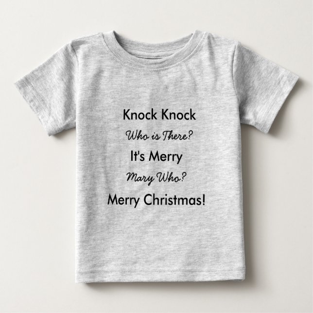 Joke Mysterious Guest Typography T-shirt (Framsida)