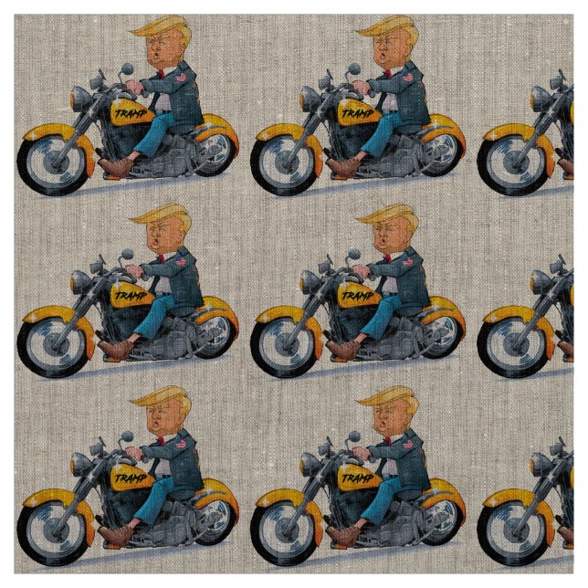 Joke President Donald Tramp biker Tyg (Provkarta)