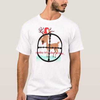 Joke shirt Christmas hunting T