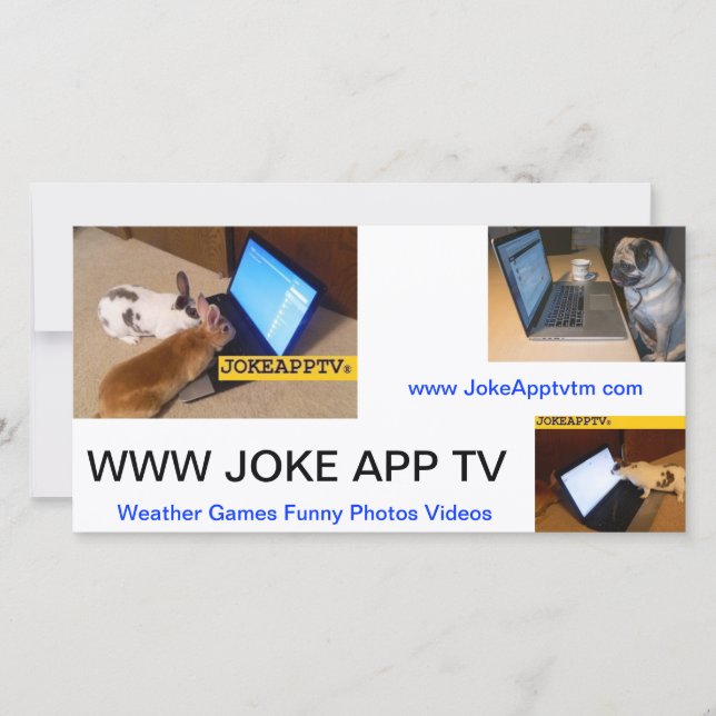 JokeApp Note-kort (Framsida)