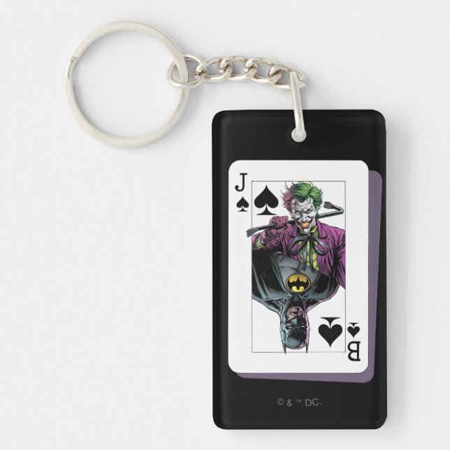 Joker and Batman Spade Playing Card Illustration (Framsidan)