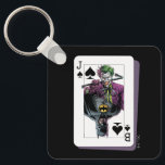 Joker and Batman Spade Playing Card Illustration Nyckelring<br><div class="desc">This Killing Joke style Joker and Batman playing card graphic features Joker with a crow bar! Check out this graphic on a t-shirt,  poster,  and many more customizable Zazzle products perfect for gifting or treating yourself!</div>
