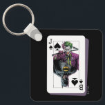 Joker and Batman Spade Playing Card Illustration Nyckelring<br><div class="desc">This Killing Joke style Joker and Batman playing card graphic features Joker with a crow bar! Check out this graphic on a t-shirt,  poster,  and many more customizable Zazzle products perfect for gifting or treating yourself!</div>