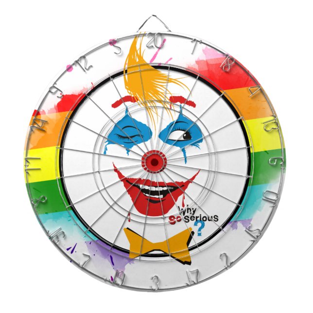 Joker ansikte Kreativ Dart Board Darttavla (Framsidan)