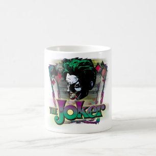 Joker - Ansikte och Logotyp Kaffemugg