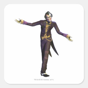 Joker Arm Out Fyrkantigt Klistermärke