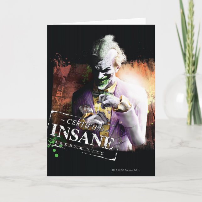 Joker - Auktoriserad Insane Kort (Framsida)