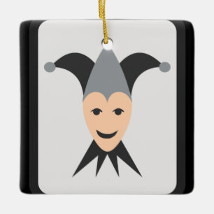 Joker Card Emoji Julgransprydnad Keramik