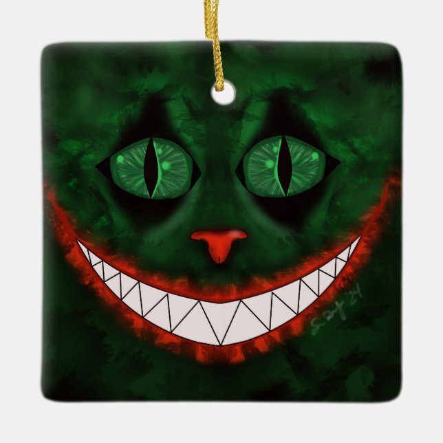 Joker Cheshire Julgransprydnad Keramik (Framsida)