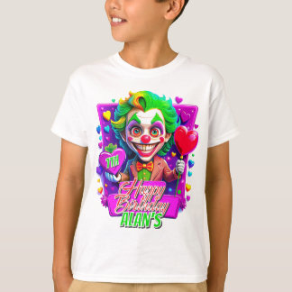 Joker Clawn Birthday Kids presenterar illustration T Shirt