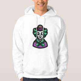 Joker Clown Art Grafisk Hoodie