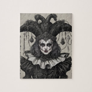 Joker Clown in Black and White Pussel