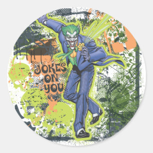 Joker Collage Runt Klistermärke