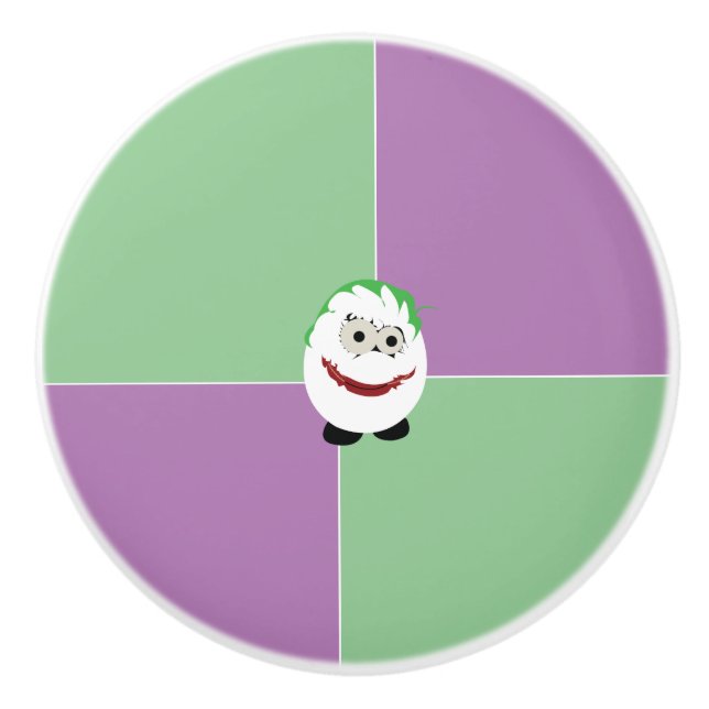 Joker Egg Ceramic Knob Knopp (Framsidan)