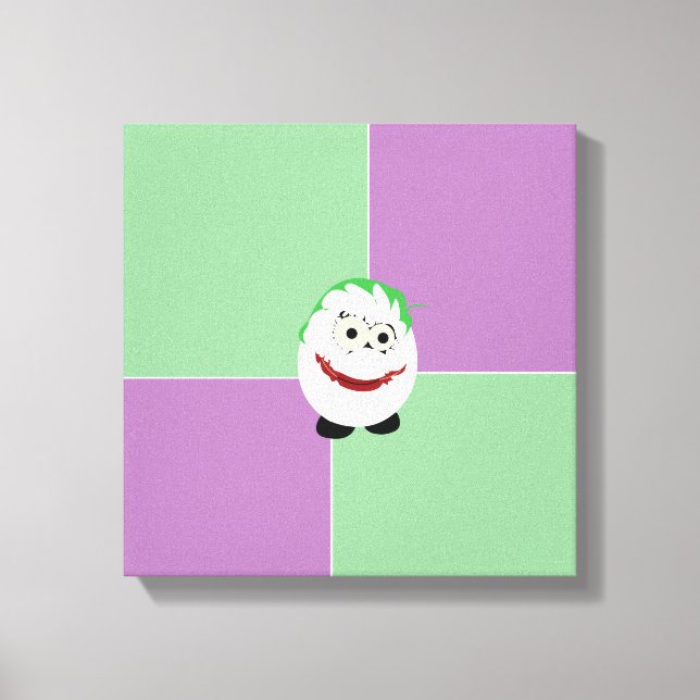 Joker Egg Wrapped Canvas (Framsida)