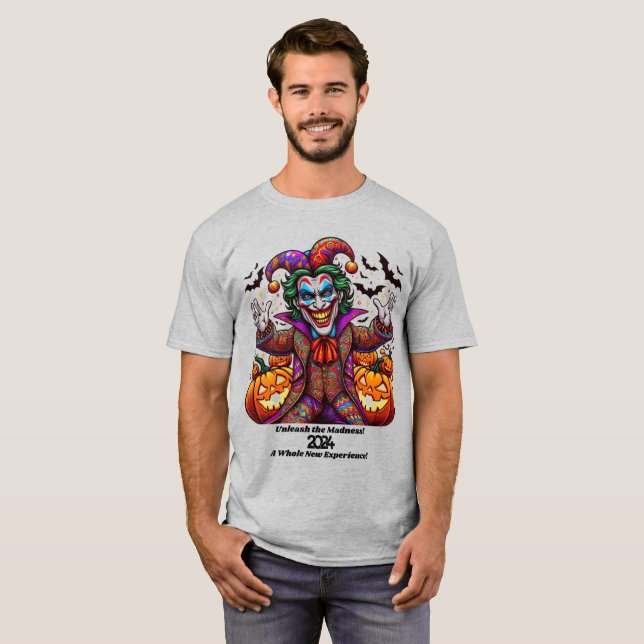 Joker Halloween 2024 T-Shirt - Unik design (Hel framsida)
