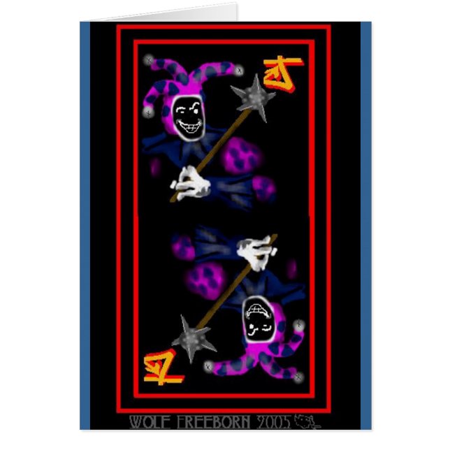 joker hälsningskort (Framsidan)