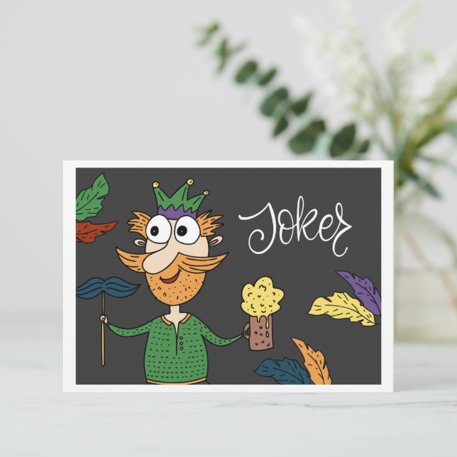 Joker-kort Kort (Stående Fram)