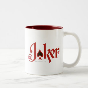 Joker-Logotypen för spelkort Två-Tonad Mugg