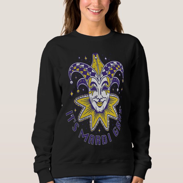 Joker Mardi Gras Party Parade Shenanigans Carnival T Shirt (Framsida)