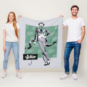 Joker med Golf-Klubb Fleecefilt