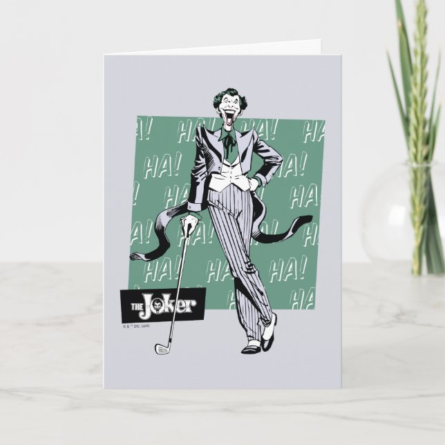 Joker med Golf-Klubb Kort (Framsida)