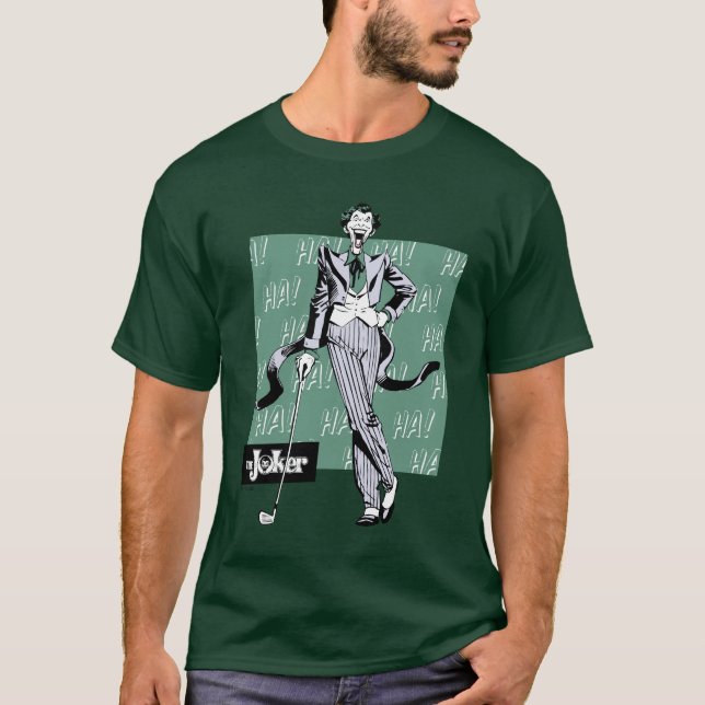 Joker med Golf-Klubb T Shirt (Framsida)