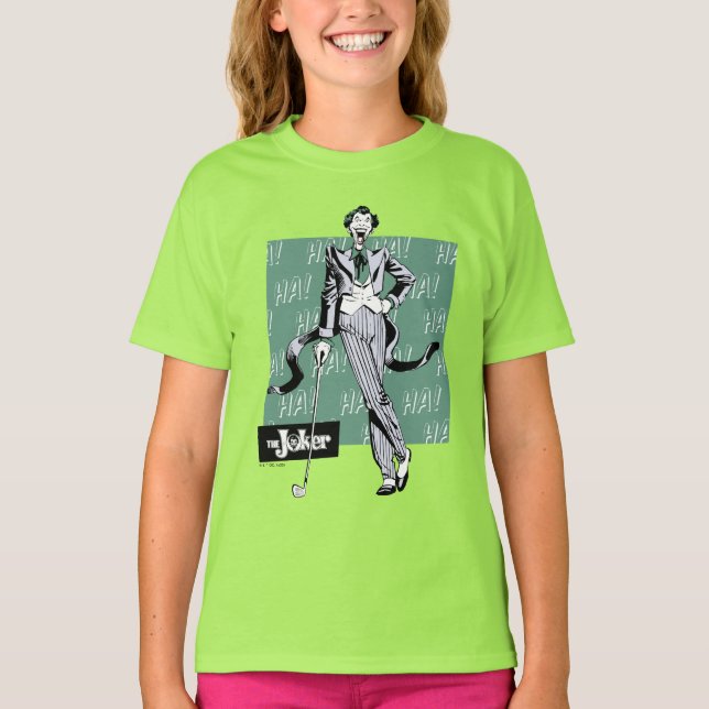 Joker med Golf-Klubb T Shirt (Framsida)