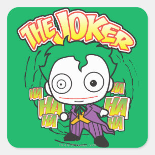 Joker - Mini Fyrkantigt Klistermärke