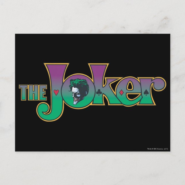 Joker Namn Logotypen Vykort (Framsida)