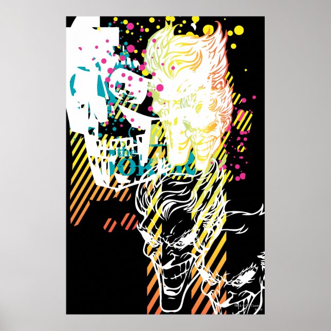 Joker Neon Montage Poster (Framsidan)