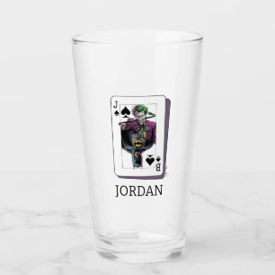 Joker och Batman Spader Spelkort Illustration Glaskopp