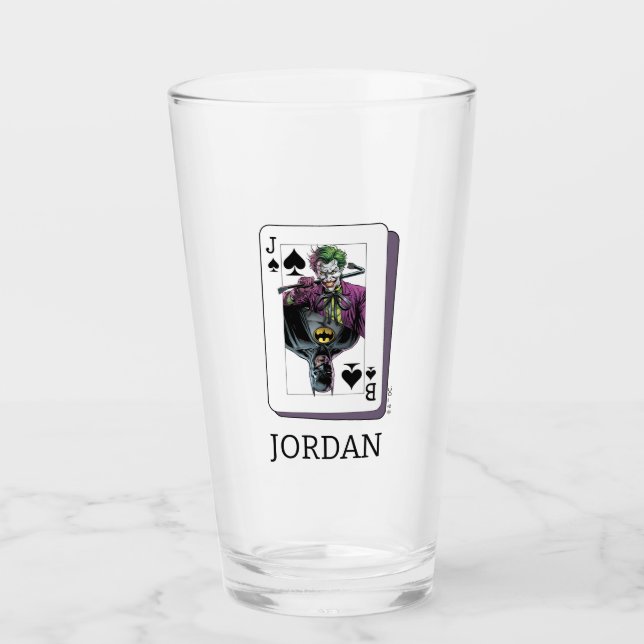 Joker och Batman Spader Spelkort Illustration Glaskopp (Framsida)