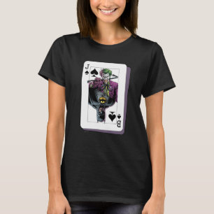 Joker och Batman Spader Spelkort Illustration T Shirt