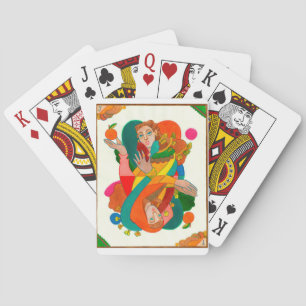 Joker och tjuv som leker kort casinokort