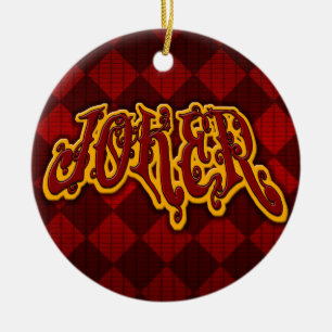 Joker-ornament Julgransprydnad Keramik