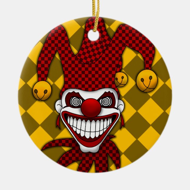 Joker-ornament Julgransprydnad Keramik (Framsidan)