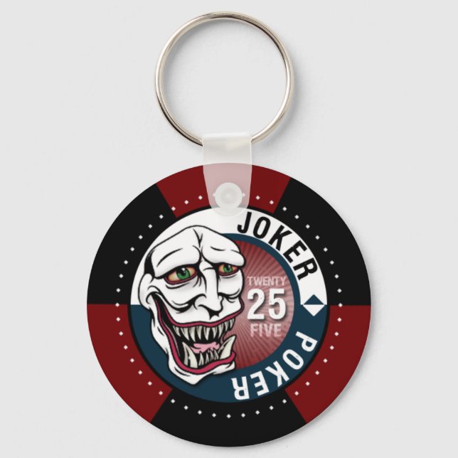 Joker Poker-nyckelkedja Nyckelring (Framsida)